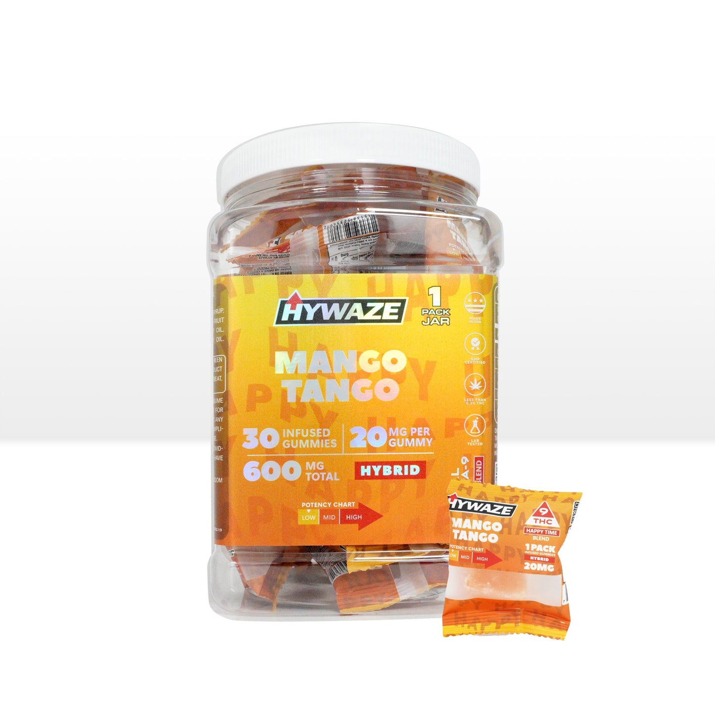 HYWAZE Premium Gummies Delta-9 THC Fruit Flavors