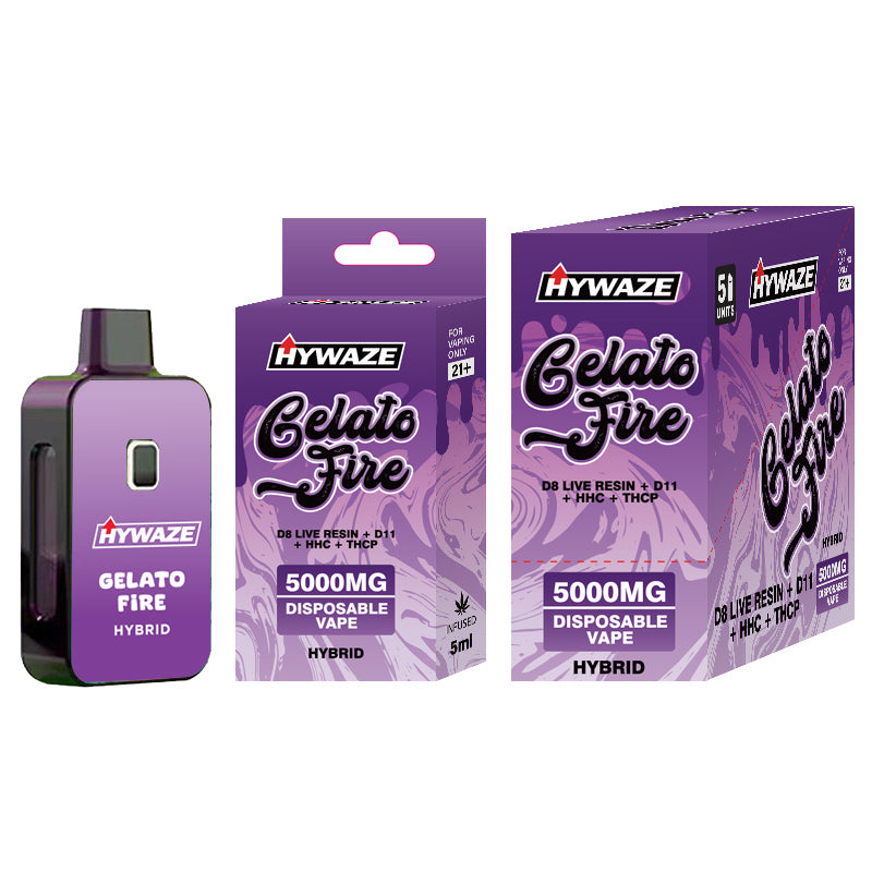 HYWAZE 5G Disposable Vape D8+D11+HHC+THCP (5 Units/Box- PRICE PER UNIT)