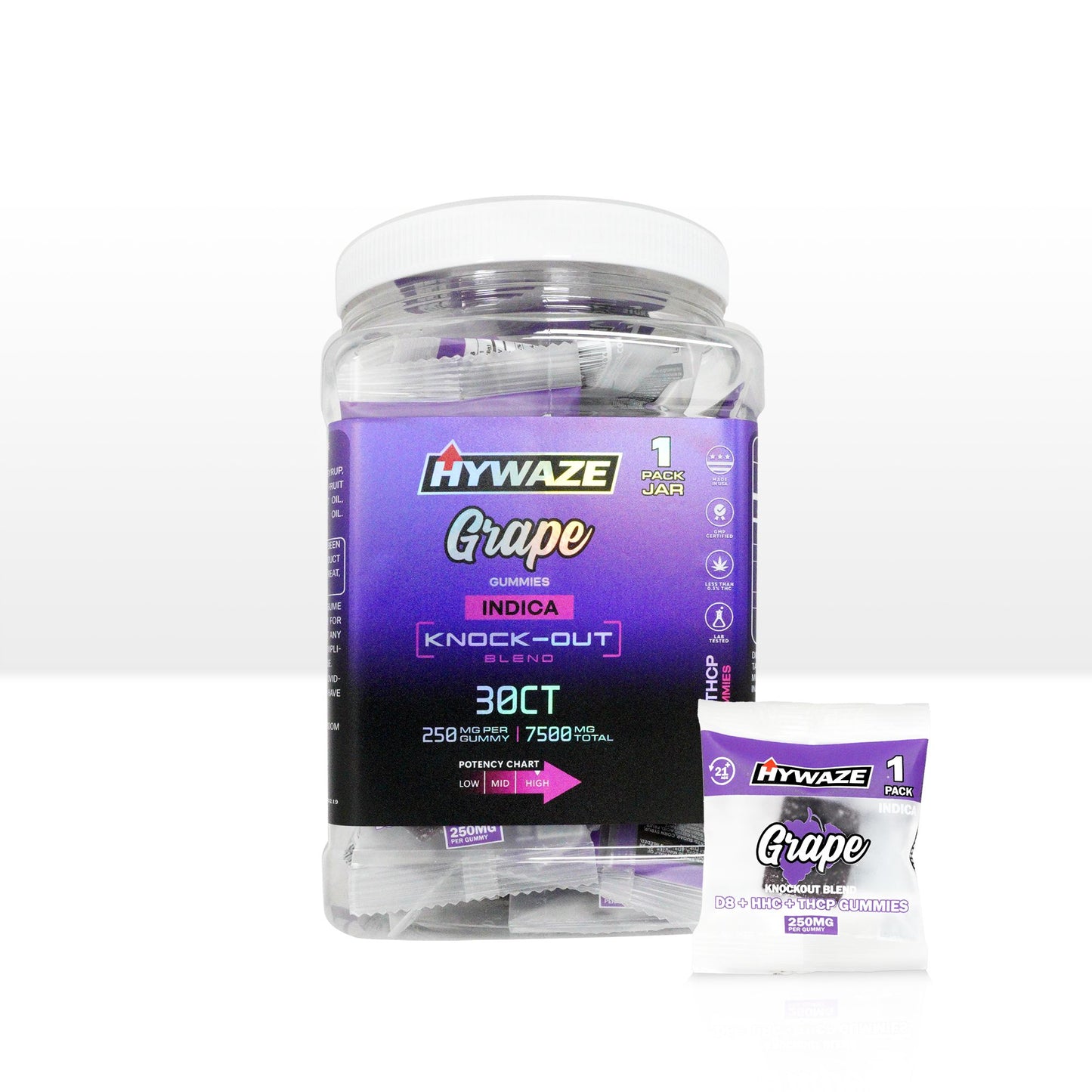 HYWAZE Maximum Potency D8+HHC+THCP 250mg