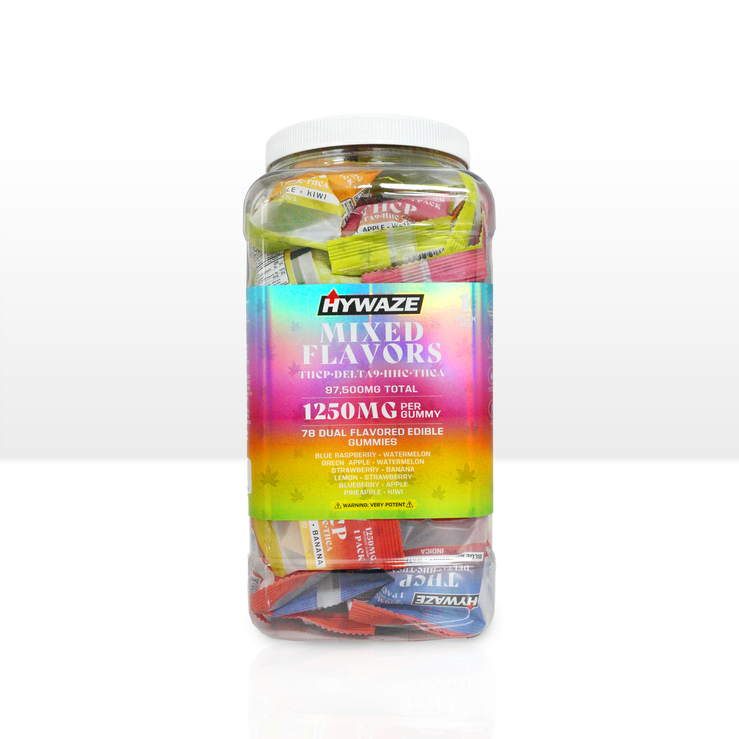 78ct Jar of  1 pack Gummies (Mixed Flavors)