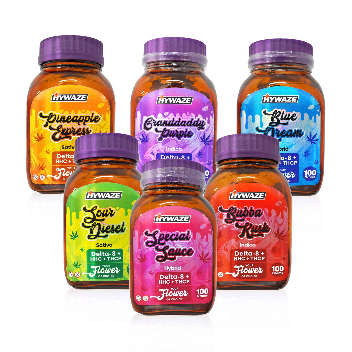 HYWAZE Premium Delta-8 + HHC + THCP Cannabis Flower