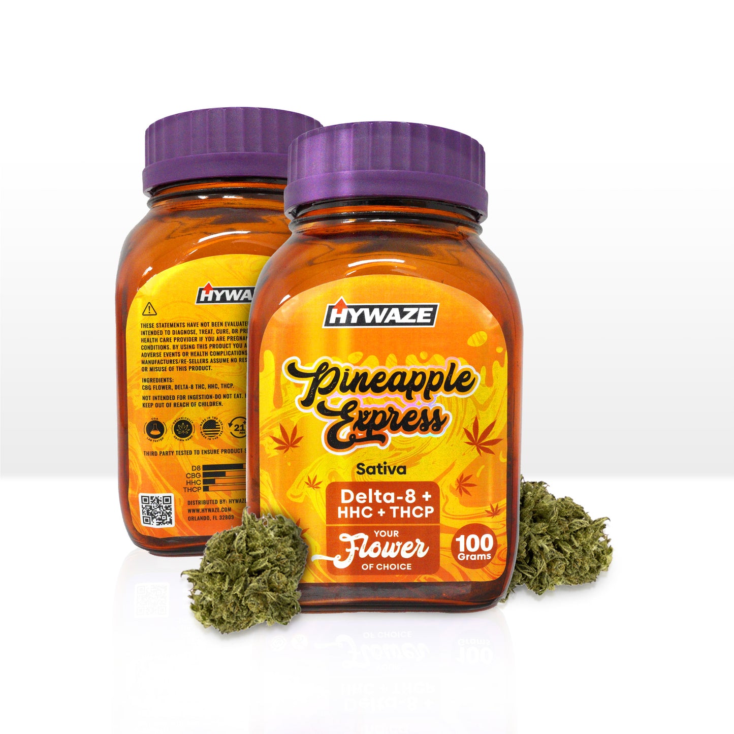 HYWAZE Premium Delta-8 + HHC + THCP Cannabis Flower