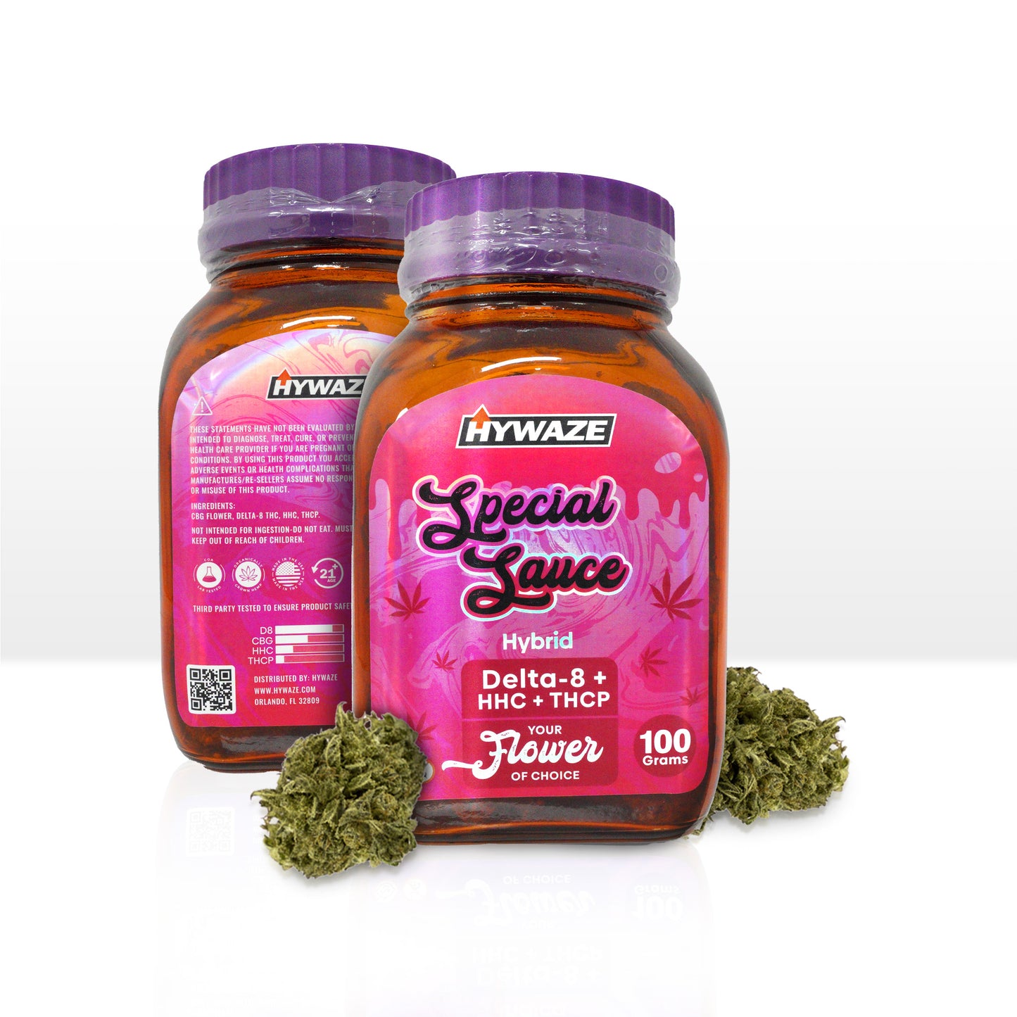 HYWAZE Premium Delta-8 + HHC + THCP Cannabis Flower