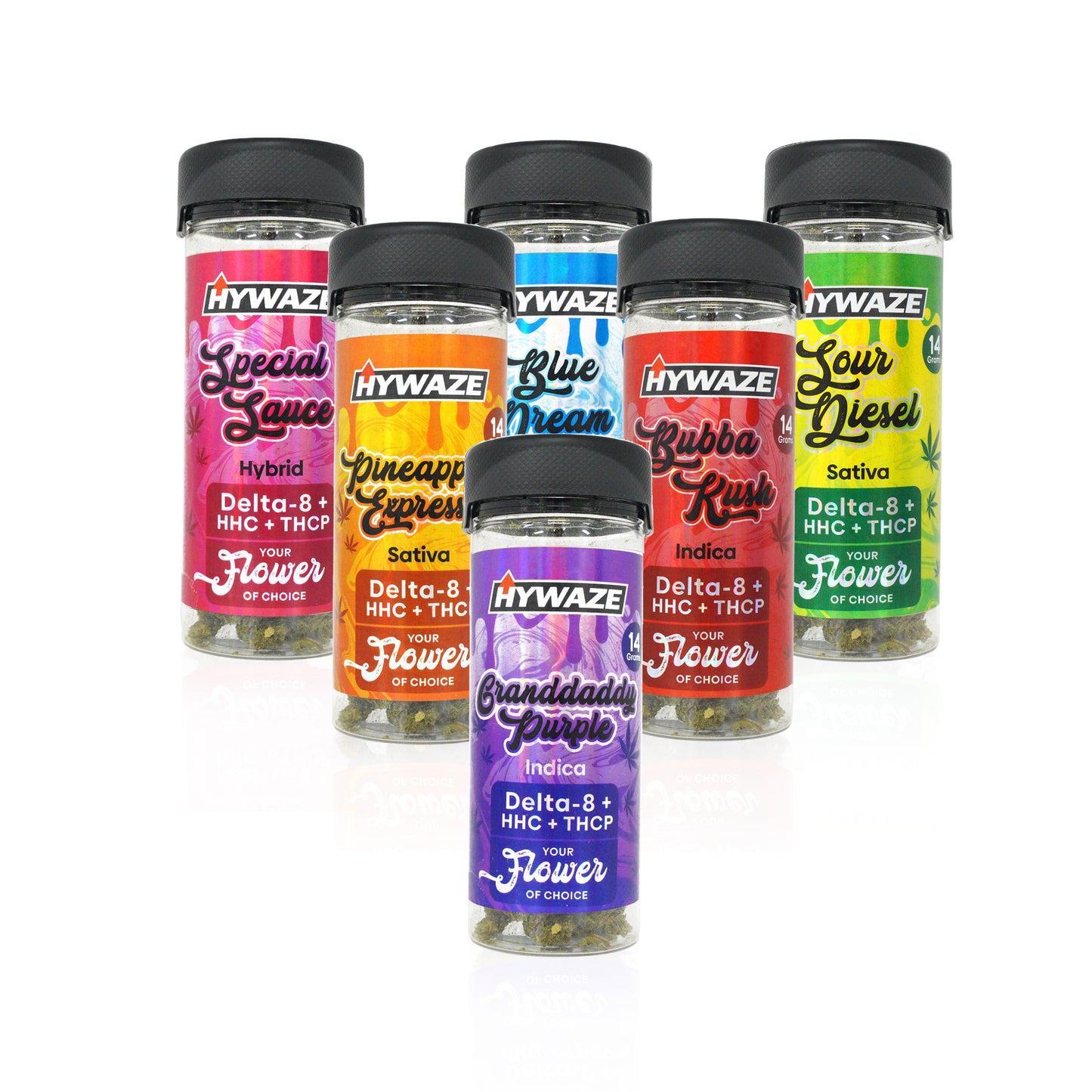 HYWAZE Premium Delta-8 + HHC + THCP Cannabis Flower