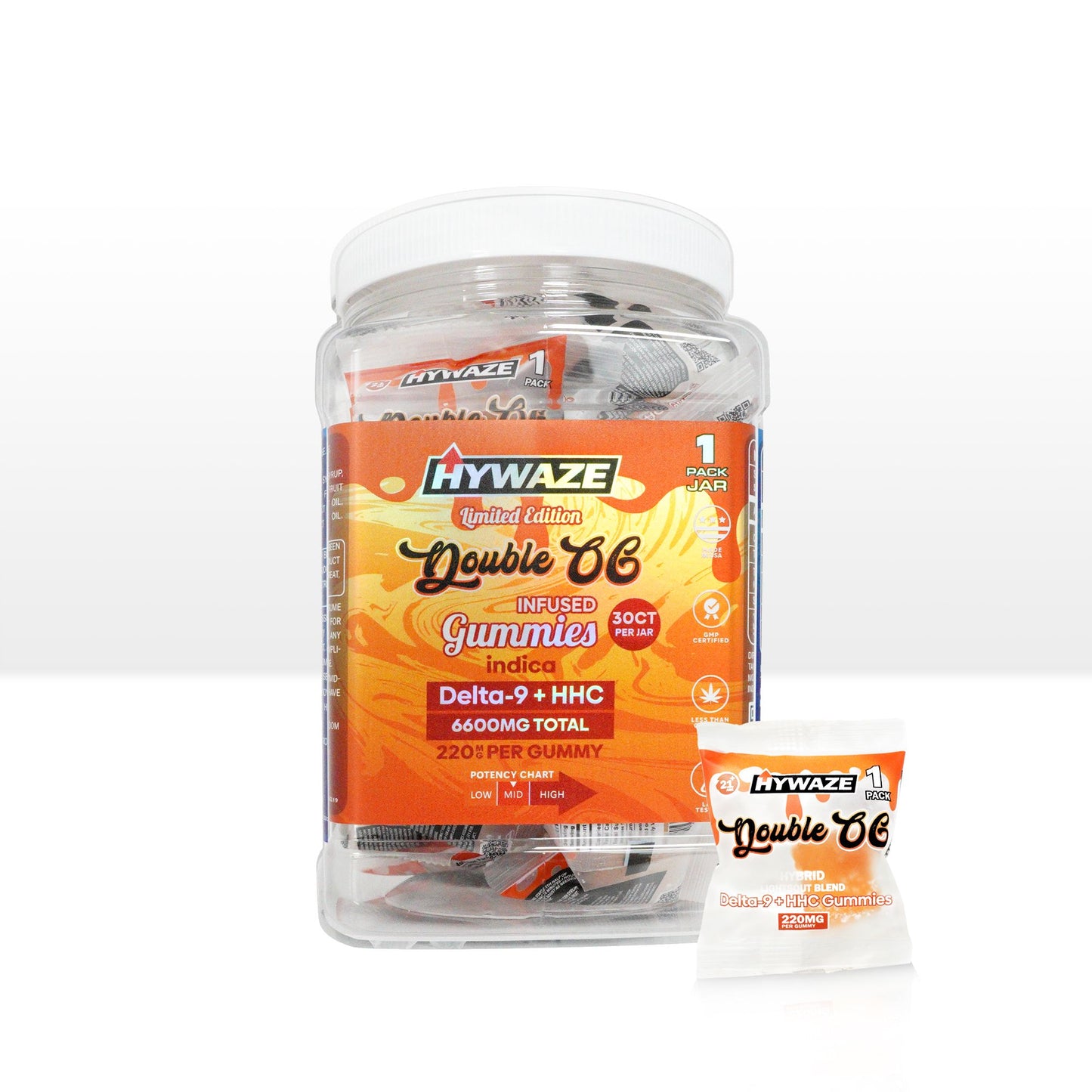 HYWAZE Maximum Potency Gummies Delta-9+HHC 220MG