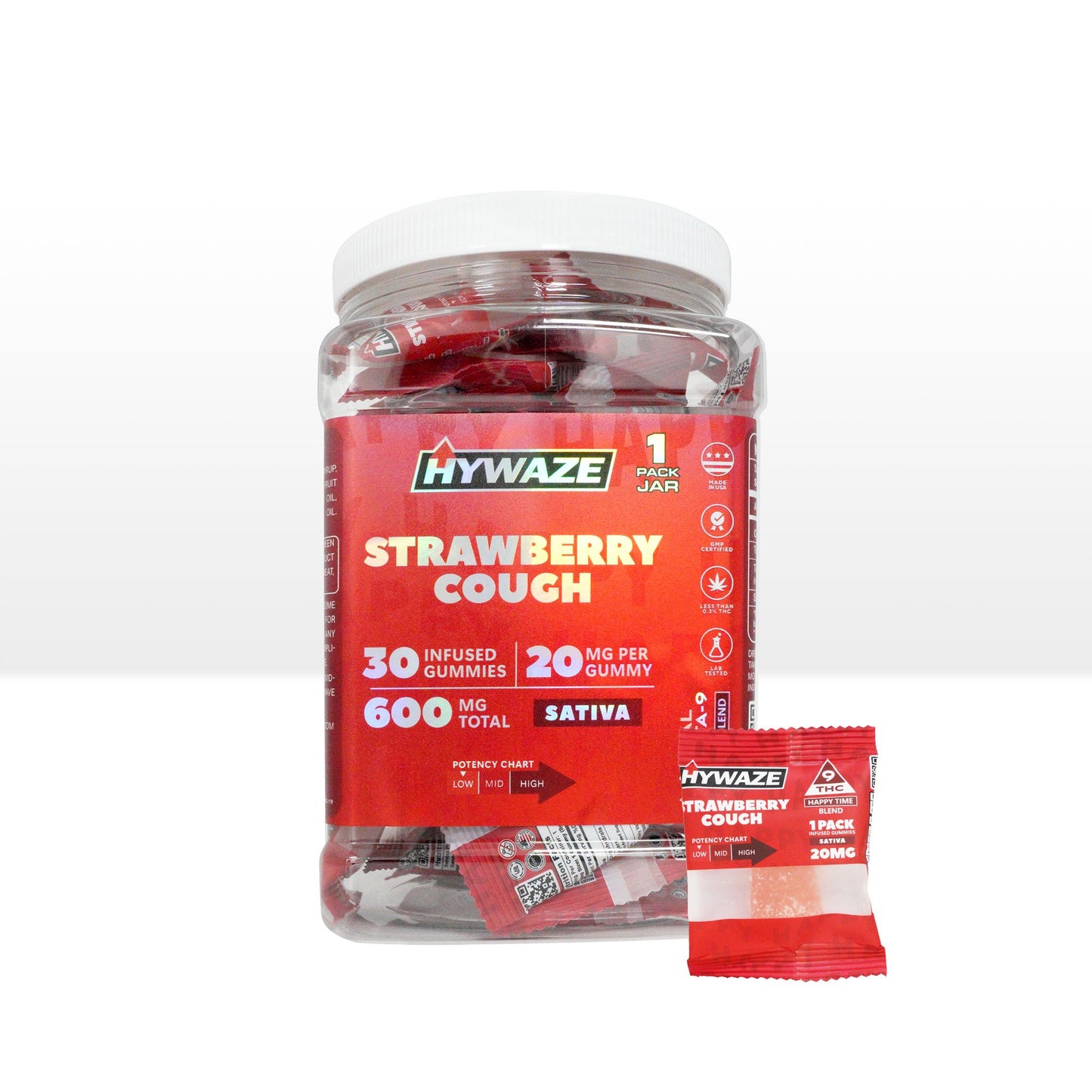 HYWAZE Premium Gummies Delta-9 THC Fruit Flavors