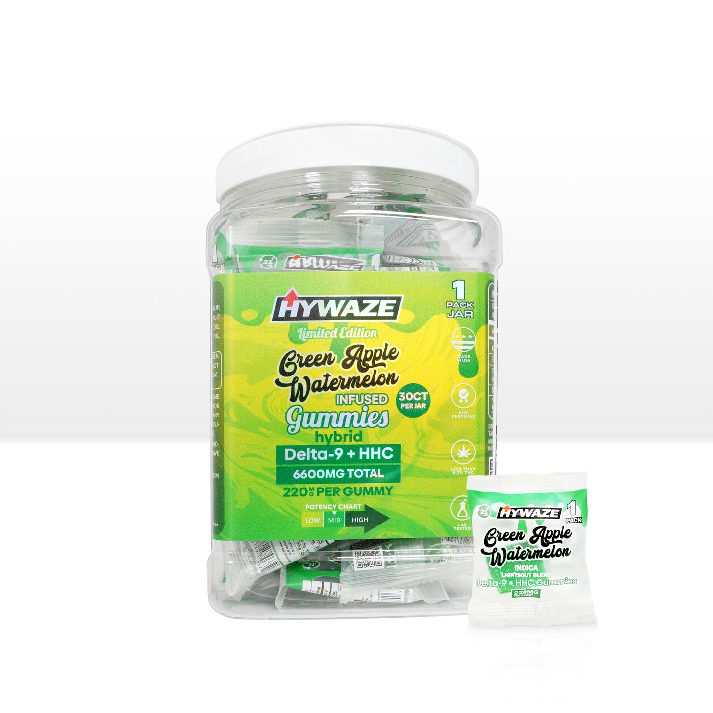 HYWAZE Maximum Potency Gummies Delta-9+HHC 220MG