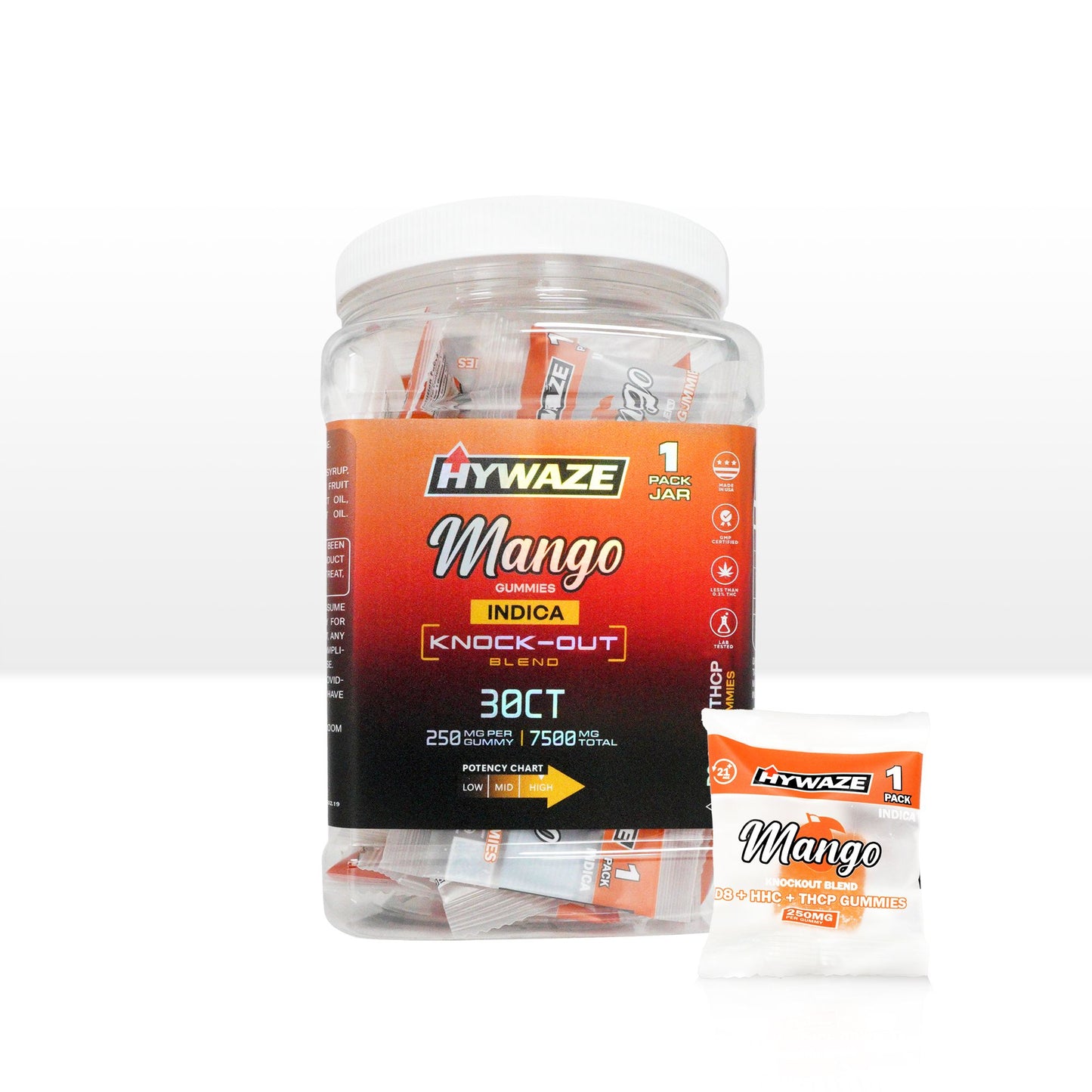 HYWAZE Maximum Potency D8+HHC+THCP 250mg