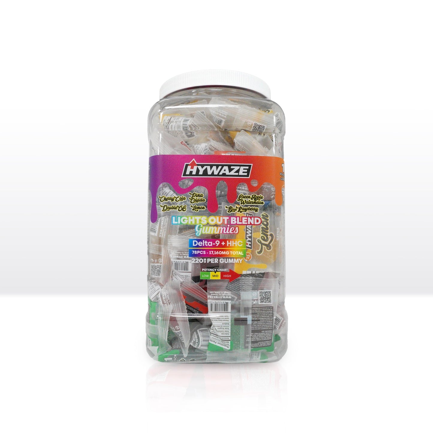 78ct Jar of  1 pack Gummies (Mixed Flavors)