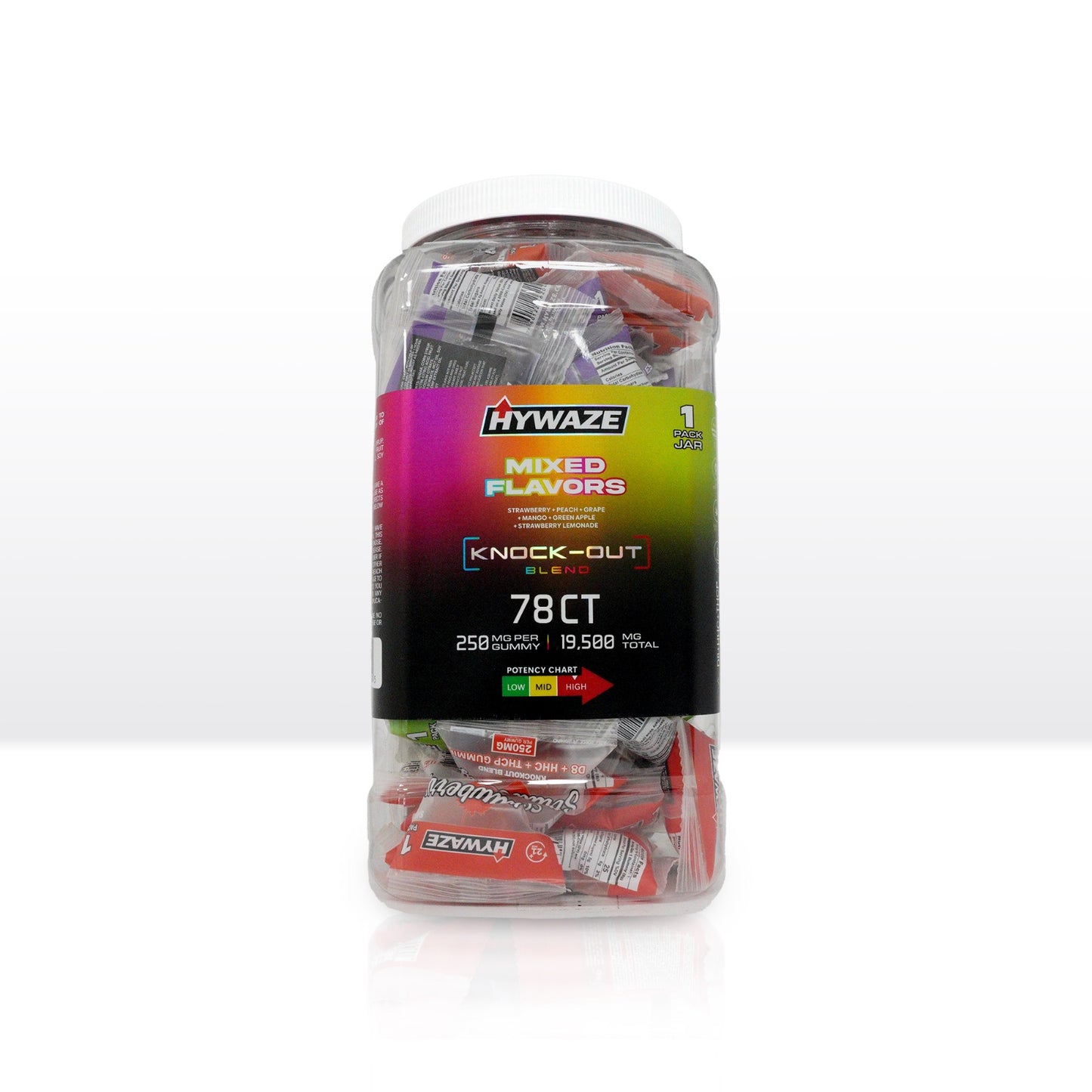 78ct Jar of  1 pack Gummies (Mixed Flavors)