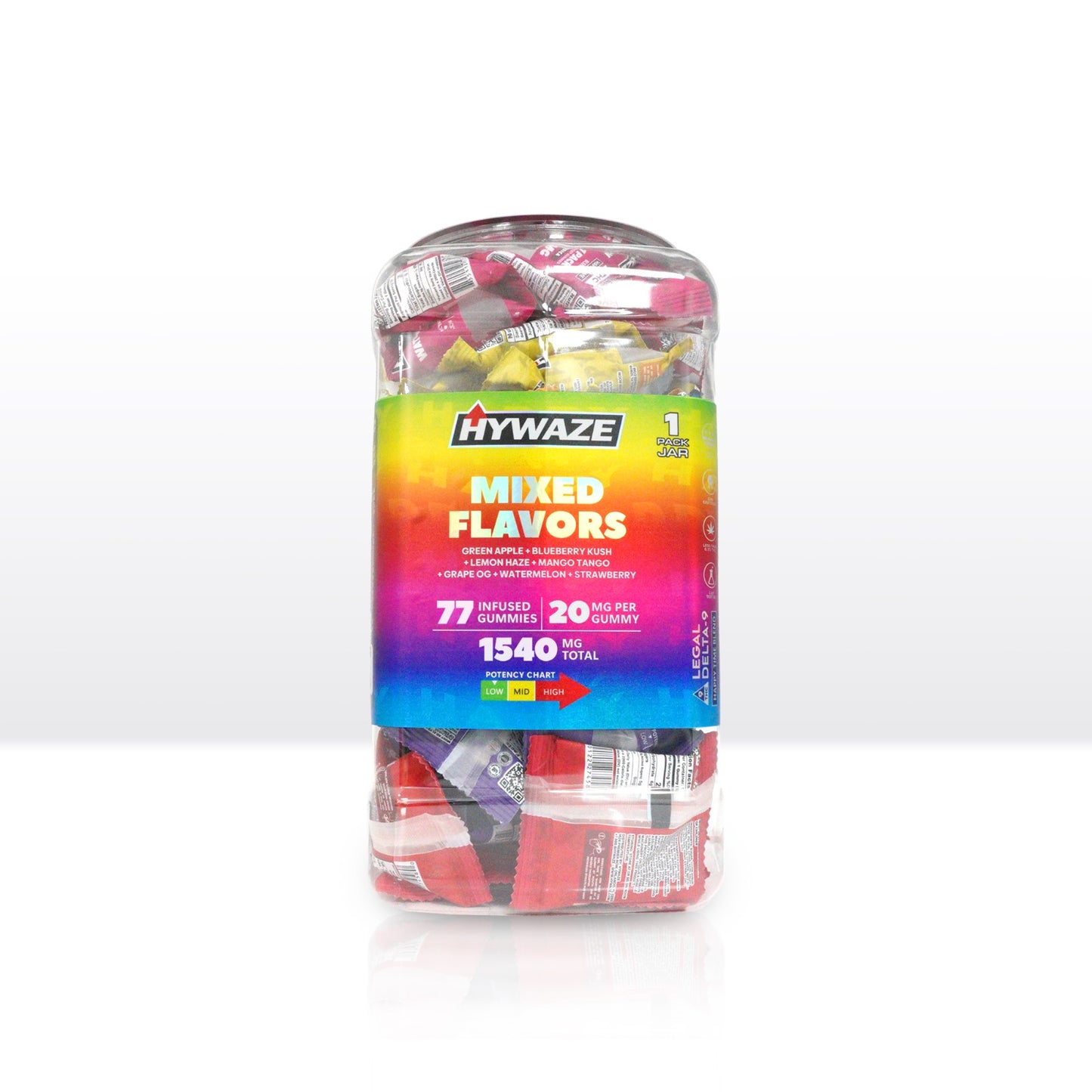 78ct Jar of  1 pack Gummies (Mixed Flavors)