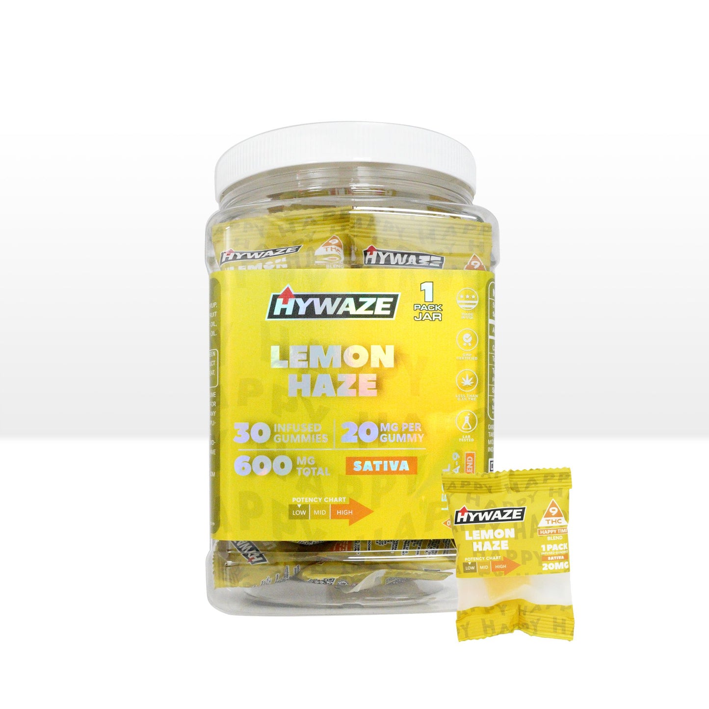 HYWAZE Premium Gummies Delta-9 THC Fruit Flavors