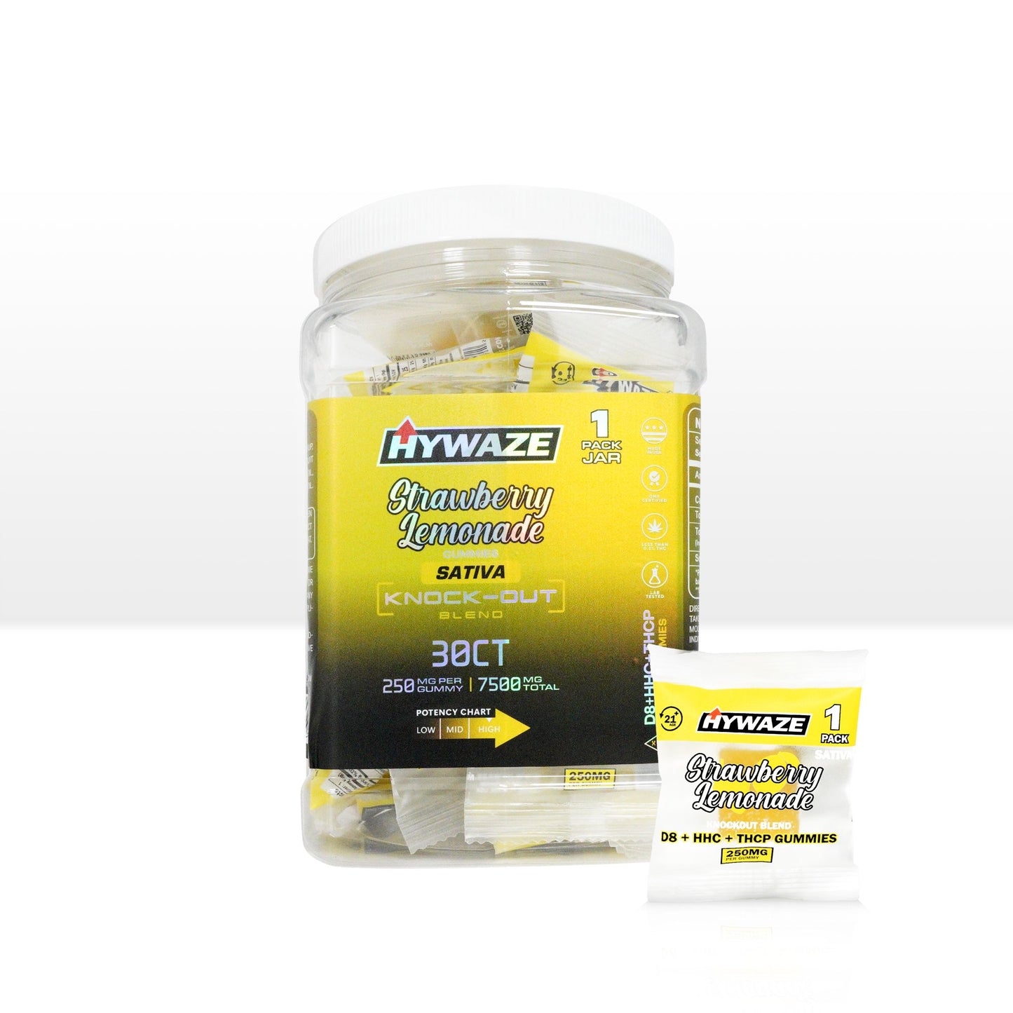 HYWAZE Maximum Potency D8+HHC+THCP 250mg