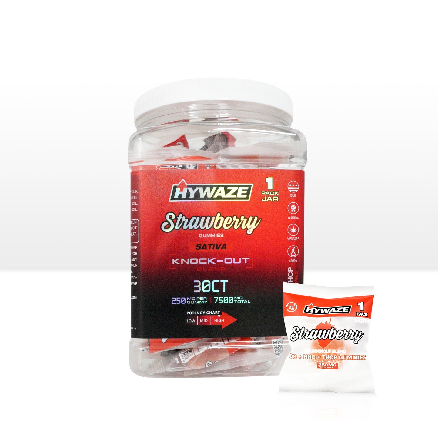 HYWAZE Maximum Potency D8+HHC+THCP 250mg