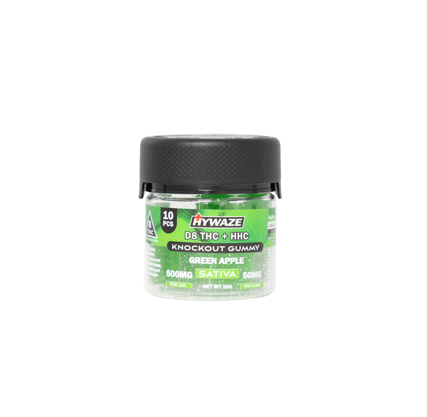 HYWAZE Knockout Gummy D8 THC+HHC 50mg