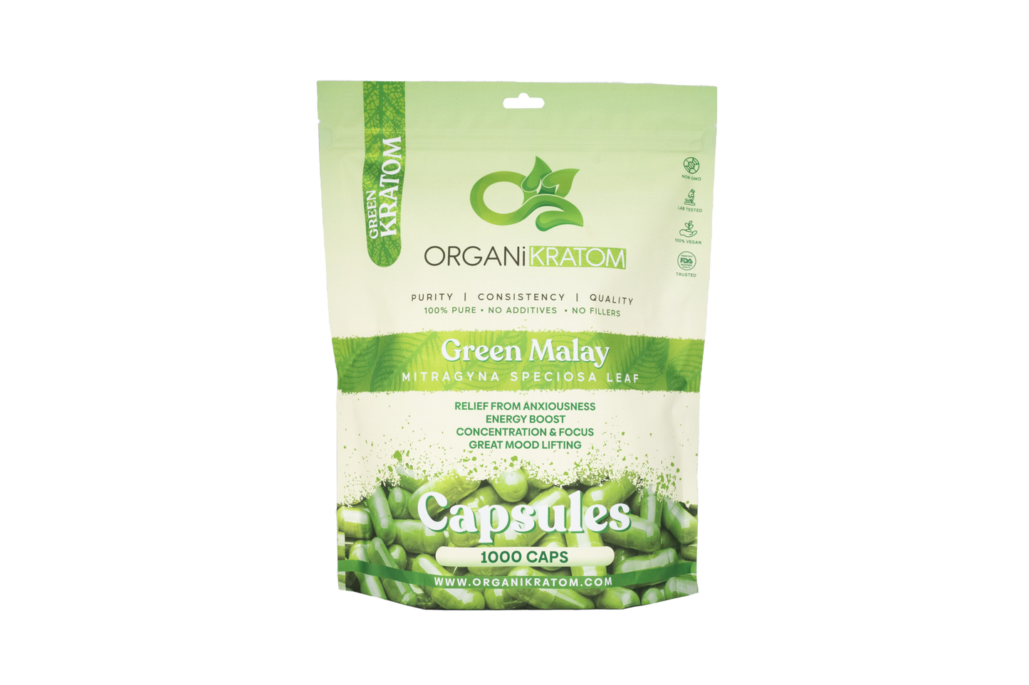 ORGANIKRATOM Capsules - Green Strain