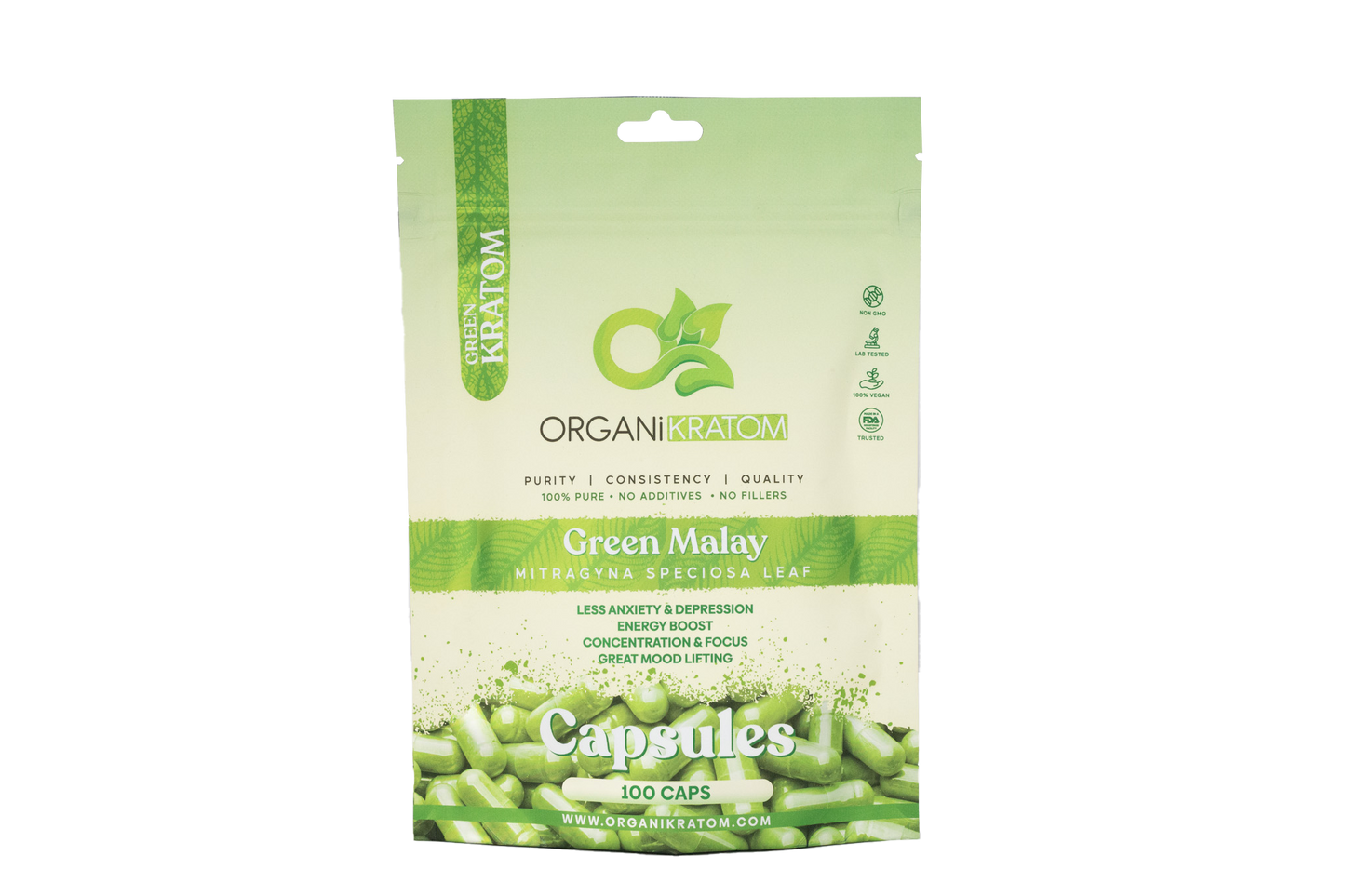ORGANIKRATOM Capsules - Green Strain