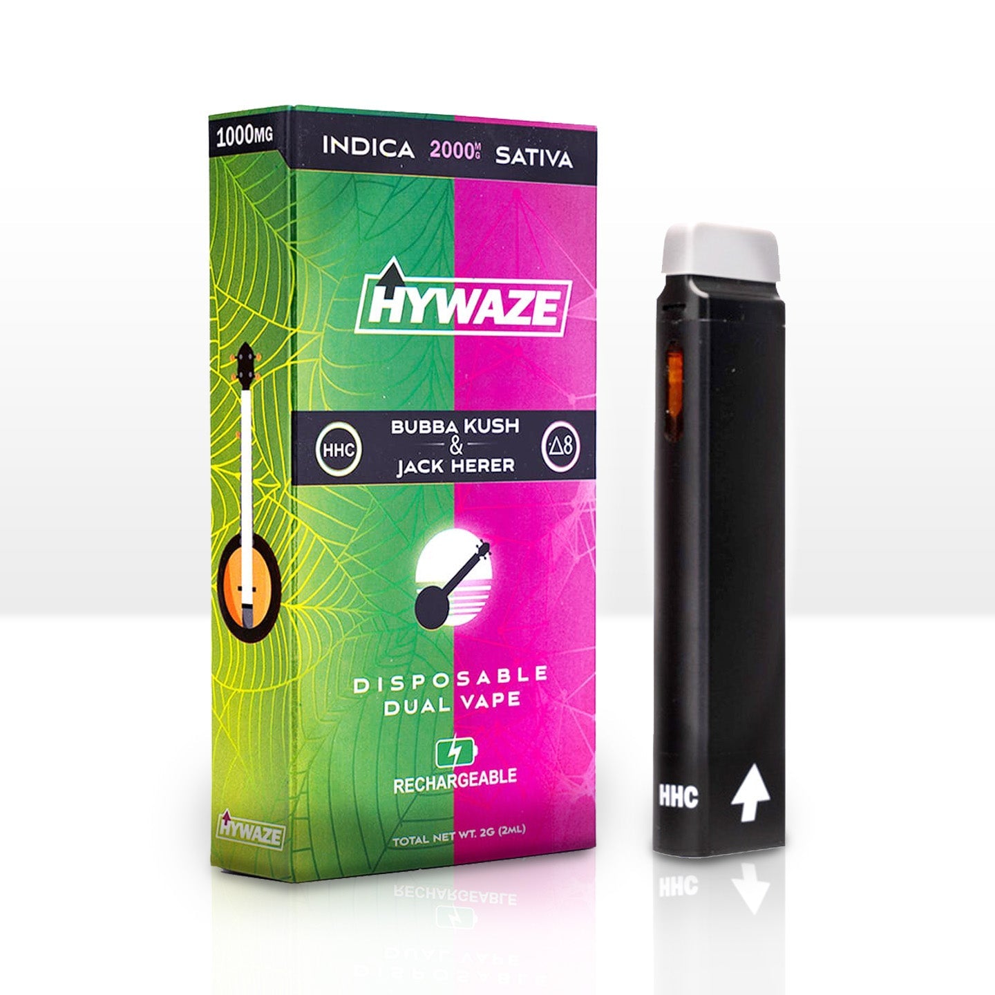 HYWAZE HHC+D8 2000mg Dual Disposable