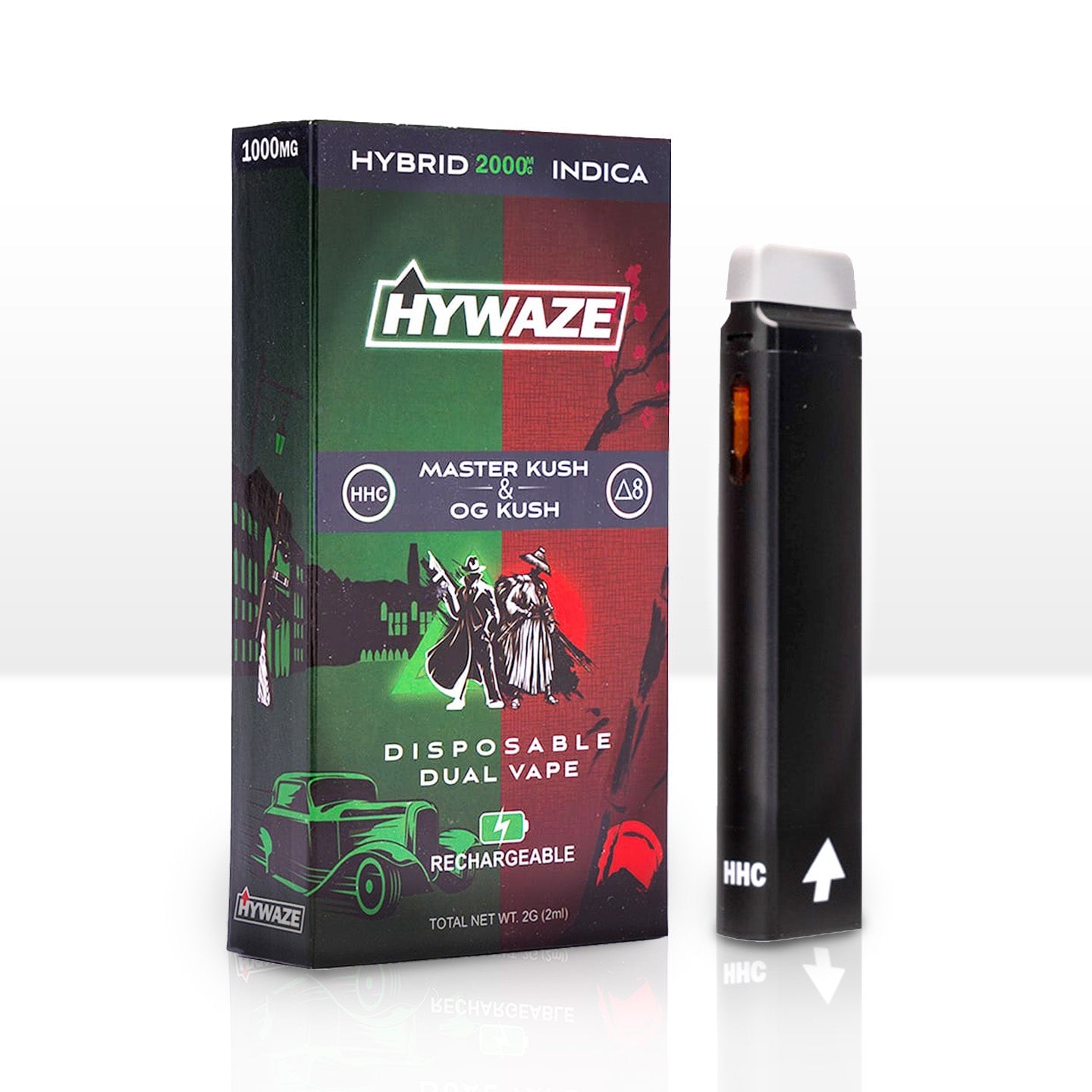 HYWAZE HHC+D8 2000mg Dual Disposable