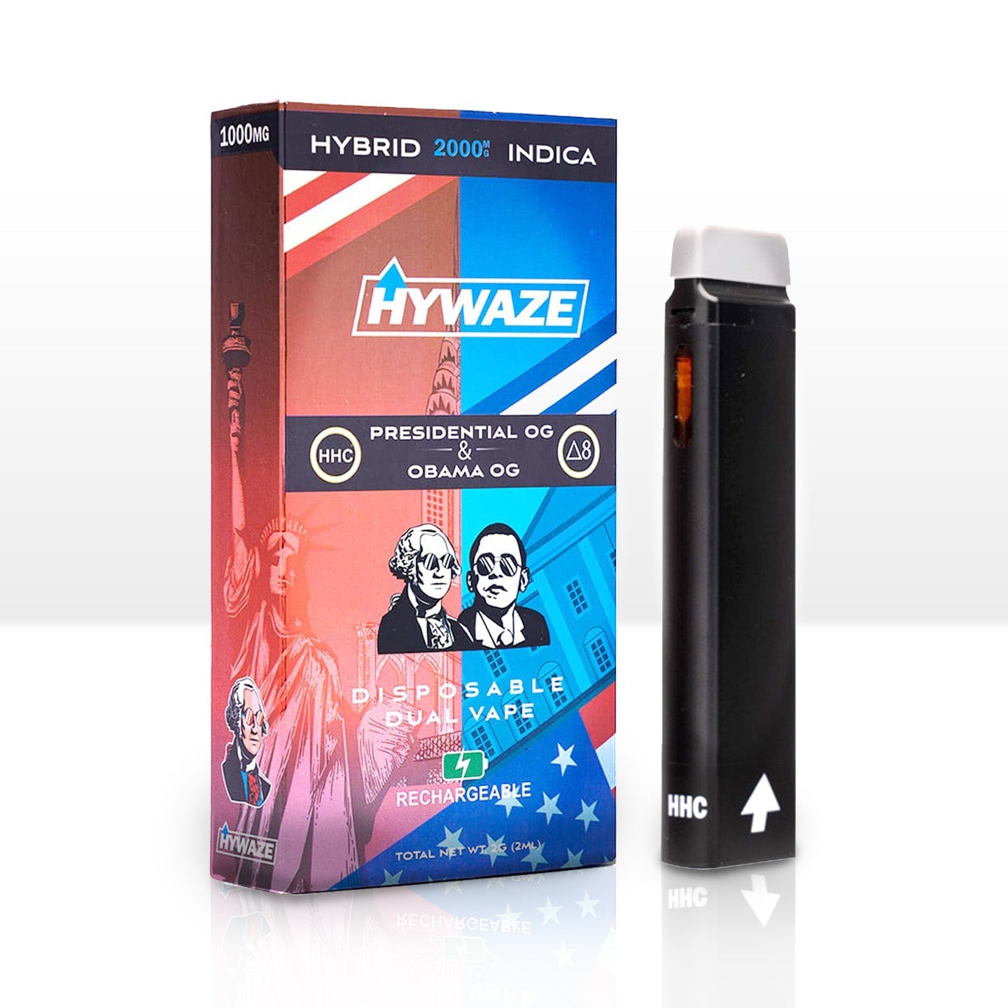 HYWAZE HHC+D8 2000mg Dual Disposable