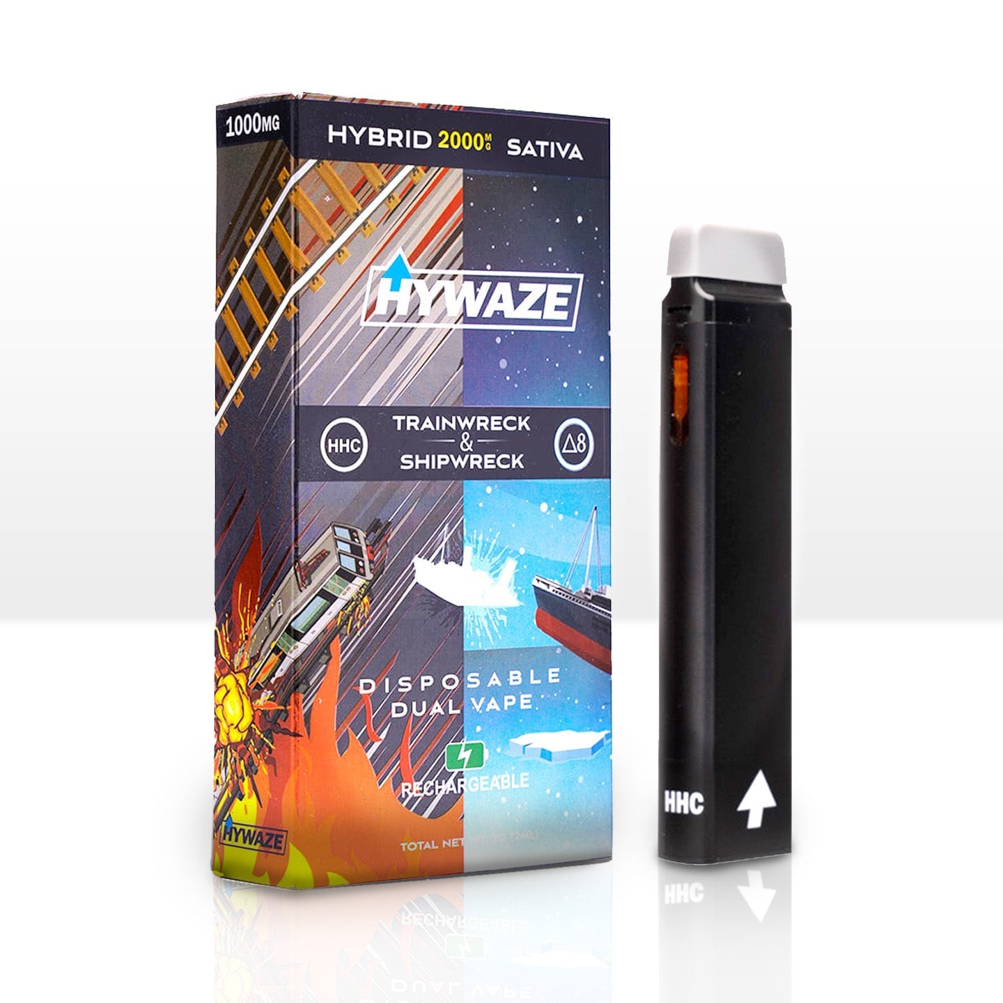 HYWAZE HHC+D8 2000mg Dual Disposable