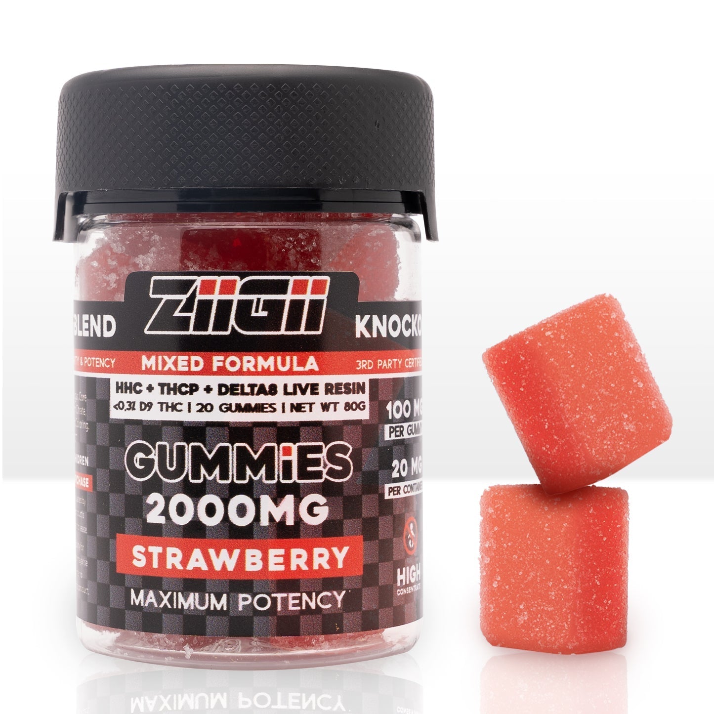 ZiiGii Mixed THCP+HCC+Delta 8 THC Gummies
