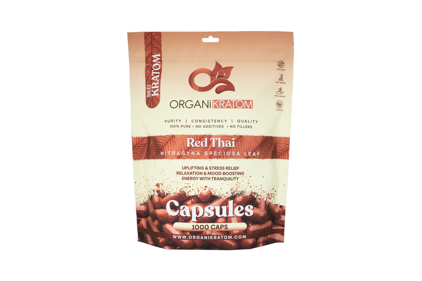 ORGANIKRATOM Capsules - Red Strain